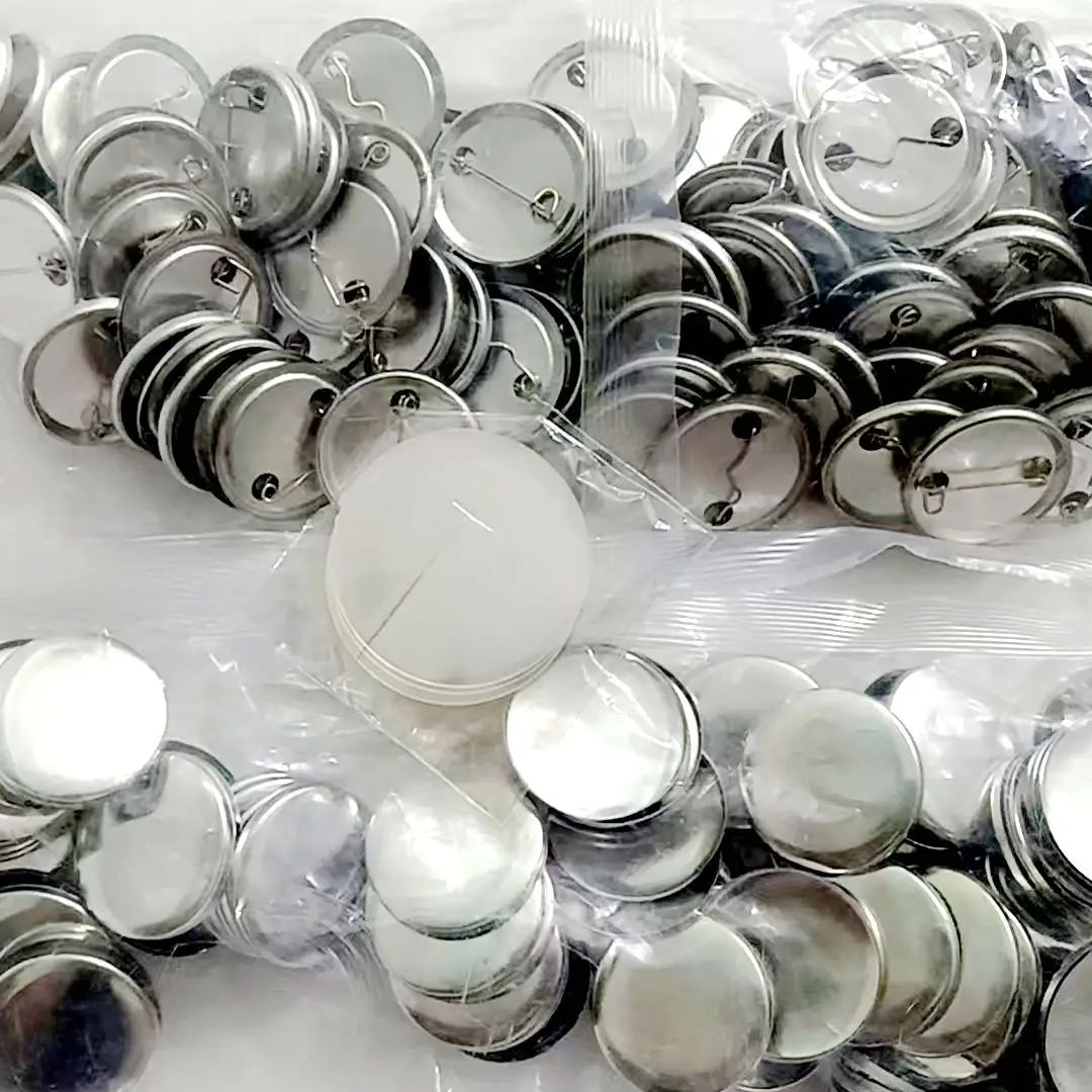 Button Badge Blank - วัสดุแผ่นโลหะเคลือบด้านขนาด 25 มม./32 มม./37 มม. จำนวน