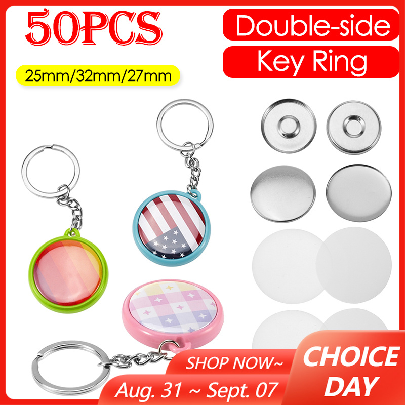 ชุดอุปกรณ์ทำป้ายพวงกุญแจแบบสอง - Button Badge Blank บทวิจารณ์และราคา