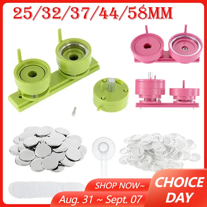 100 ชุด 25/32/37/44/58mm Badge - Button Badge Blank บทวิจารณ์และราคา
